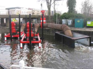 Van Heck - Water level in Delft canals maintained during tunnel construction